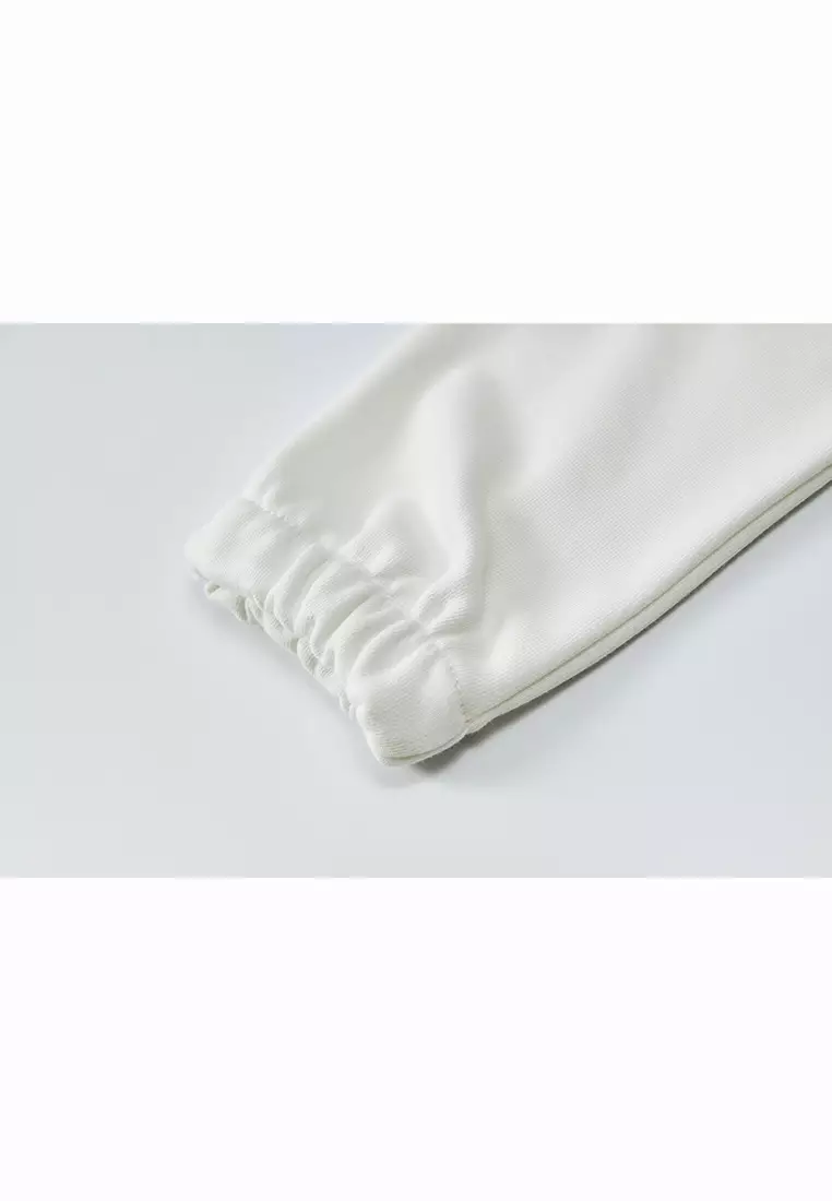 Kids Plain White Long Pants 100% Cotton Bottom Unisex Children Pants 2022