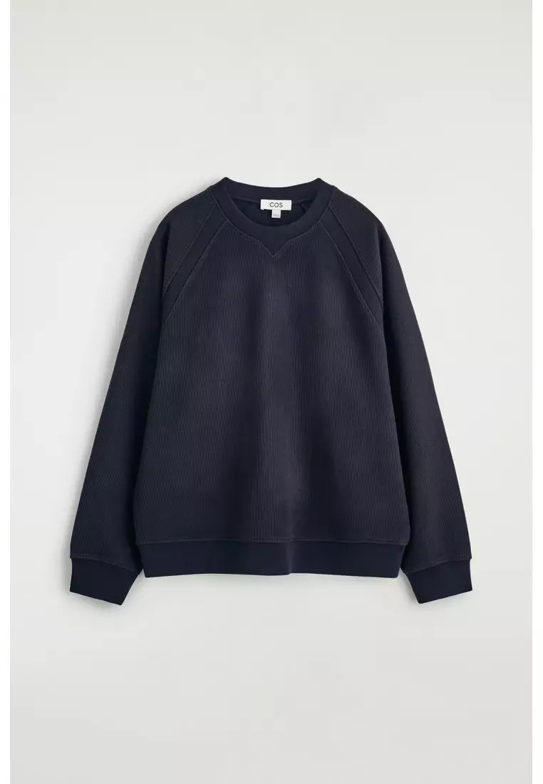 CORDUROY-JERSEY SWEATSHIRT