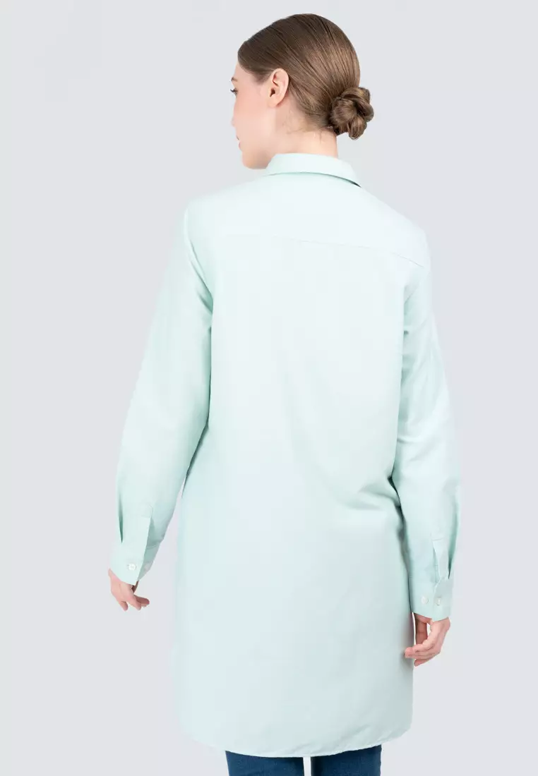 Polo Haus - Women’s Oxford Long Sleeve Shirt Dress WBSDE001