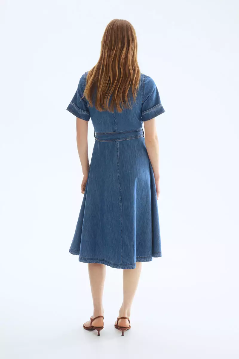 Denim shirt dress