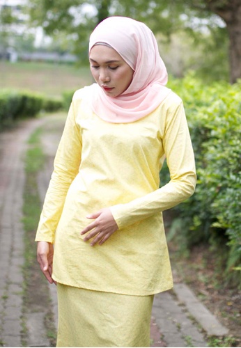 Buy Stella Kurung Modern from Kamelia in Yellow only 179