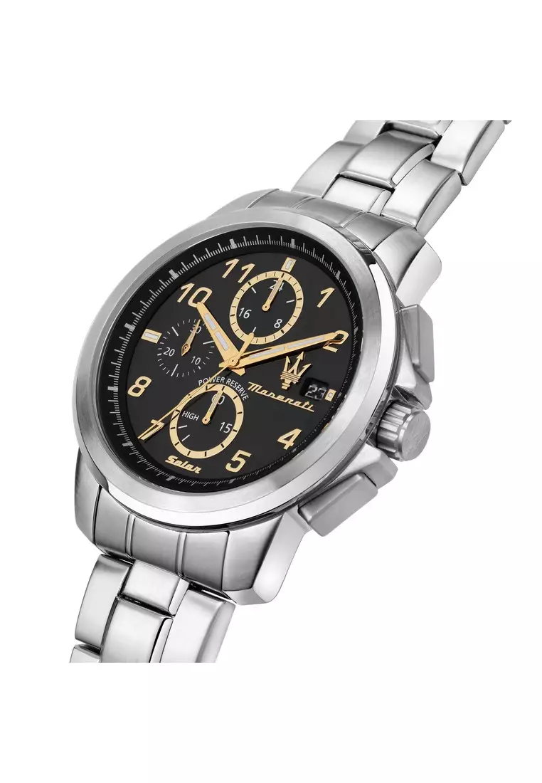 【網上獨家】瑪莎拉蒂 Successo Solar 44mm 男士石英腕錶 R8873645007 Japan Movement