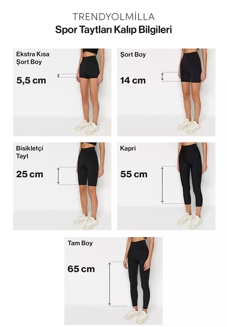Red Soft Brushed Fabric Reflector Print Detailed Full Length Knitted Sports Leggings Thmaw25Ty2