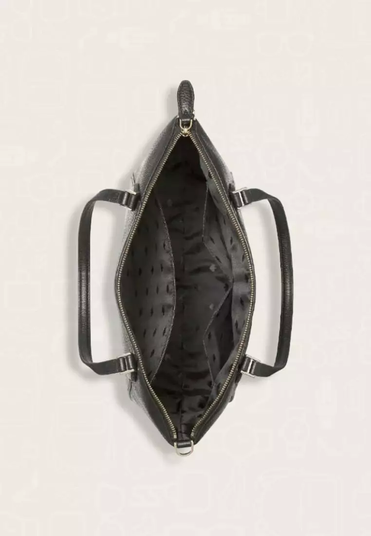 Kate Spade Monica Satchel Pebbled Leather Black