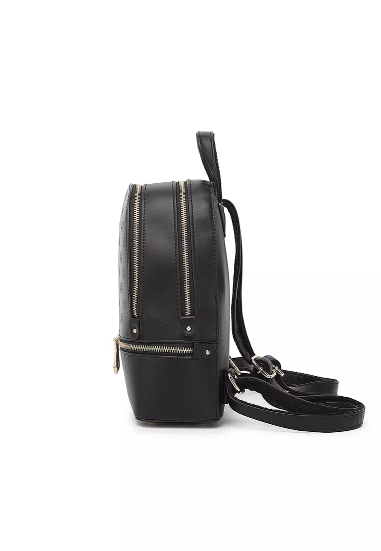 Women's Monogram Backpack (Tas Ransel Wanita & Tas Punggung Wanita) - Hitam