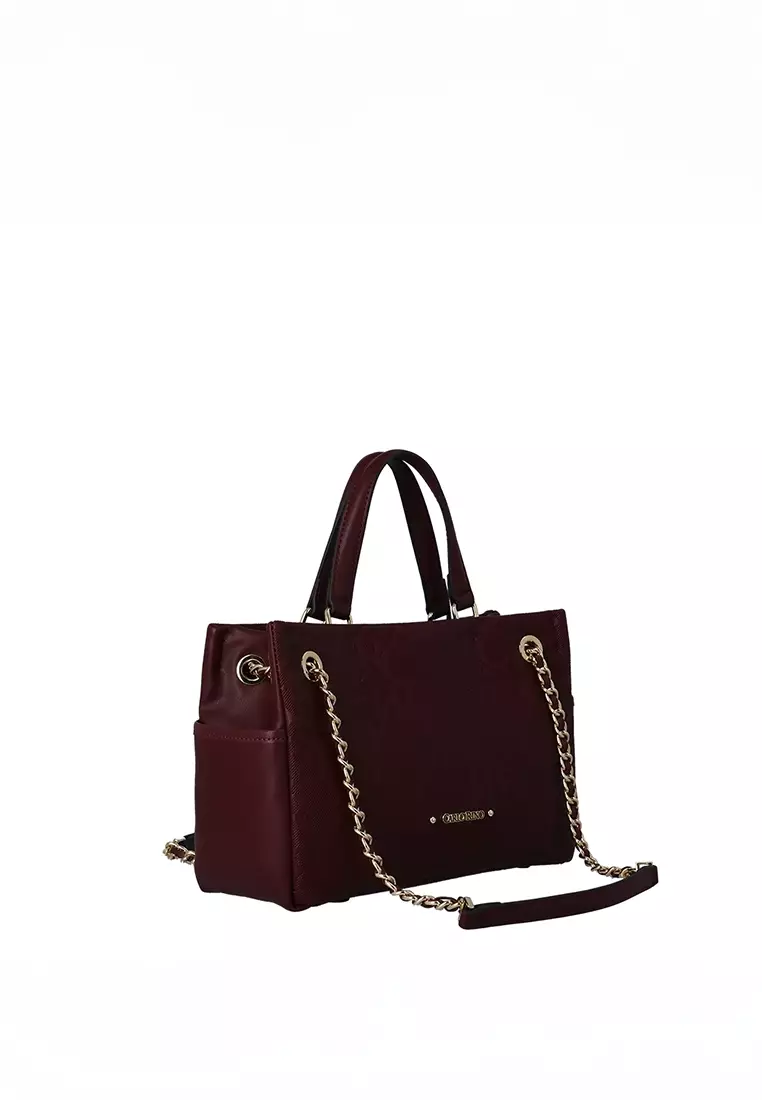 CR Lyla Top Handle Bag - Maroon