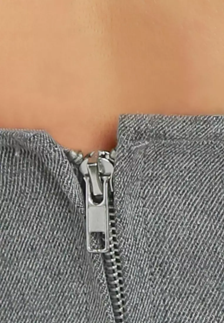 Bustier Corset Top in Grey