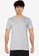 HOLLISTER grey V-Neck Solid T-Shirt B429FAAB53BAC0GS_1