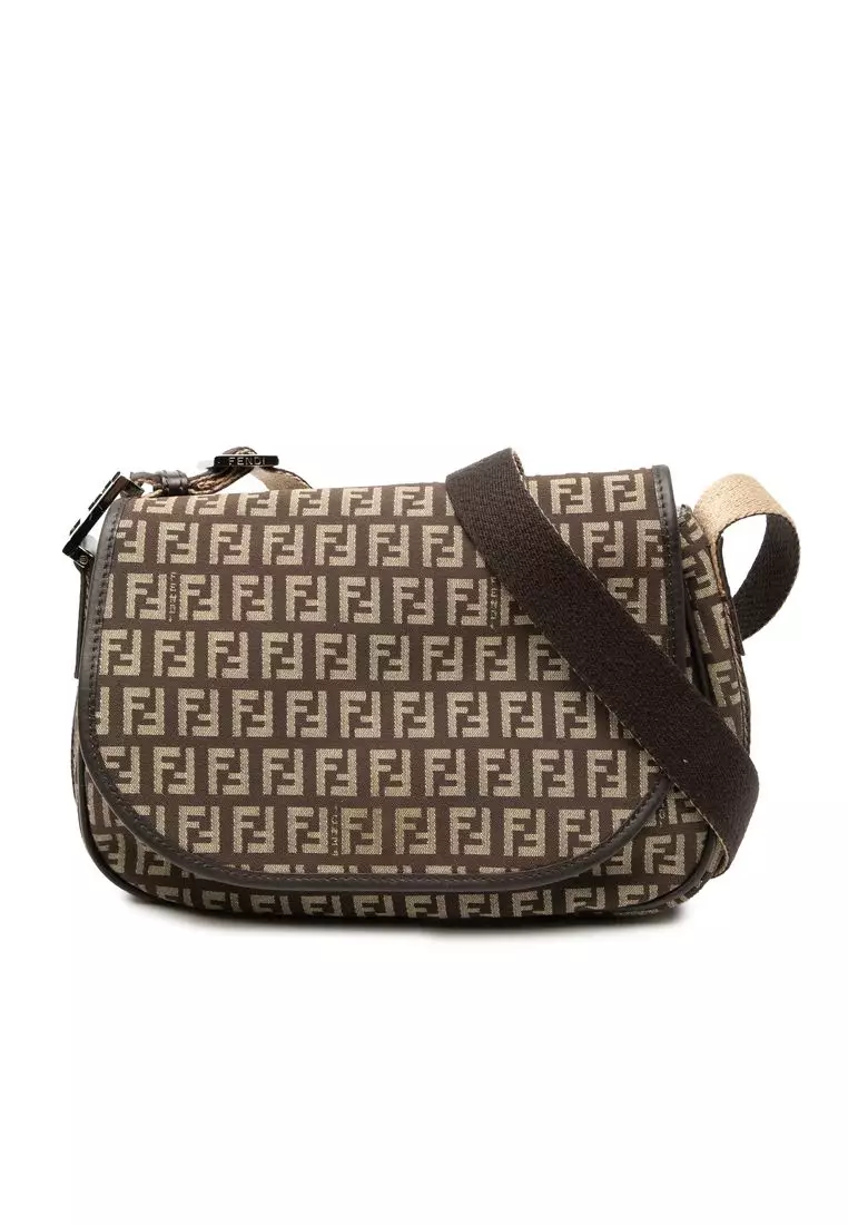 Fendi Pre-Loved Fendi Zucchino Canvas Crossbody 2026 | Buy Fendi