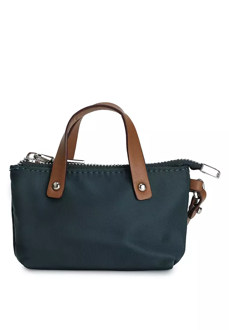 Premium Oxford Nylon Convertible Top Handle Bag With Pouch
