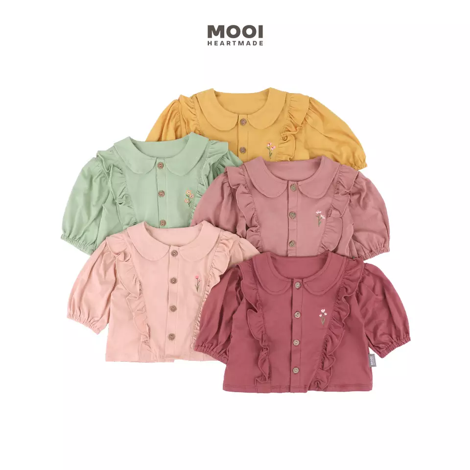 Mooi Atasan Anak Perempuan Wendy Top - Marigold