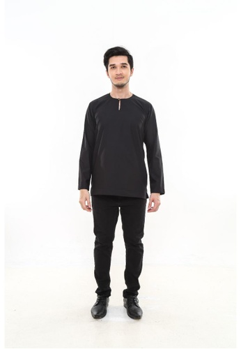 MILLA black Kurta Yasin by Hudz EFB8DAA936ED48GS_1
