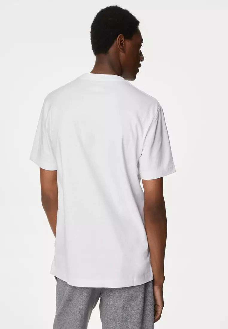 M&S Collection Pure Cotton Heavyweight T-Shirt