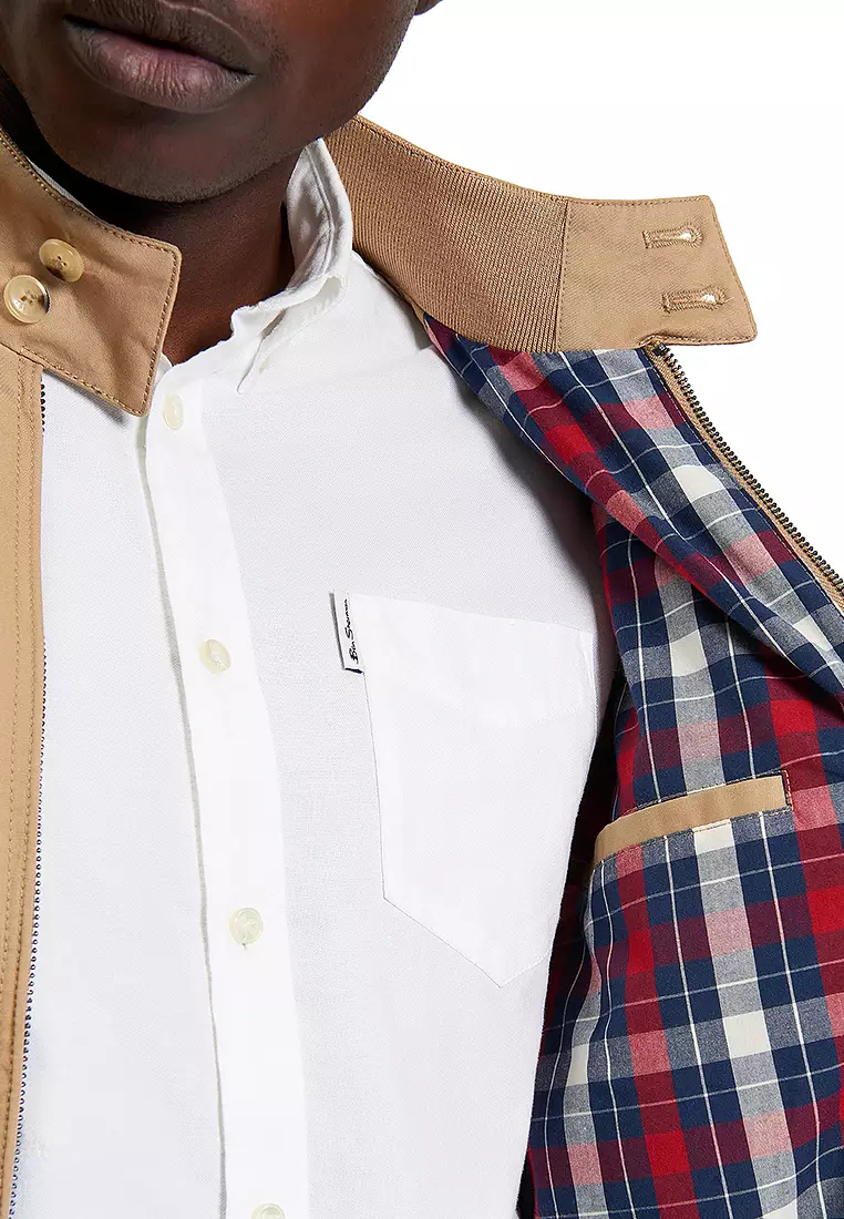Signature Check Lined Harrington Jacket