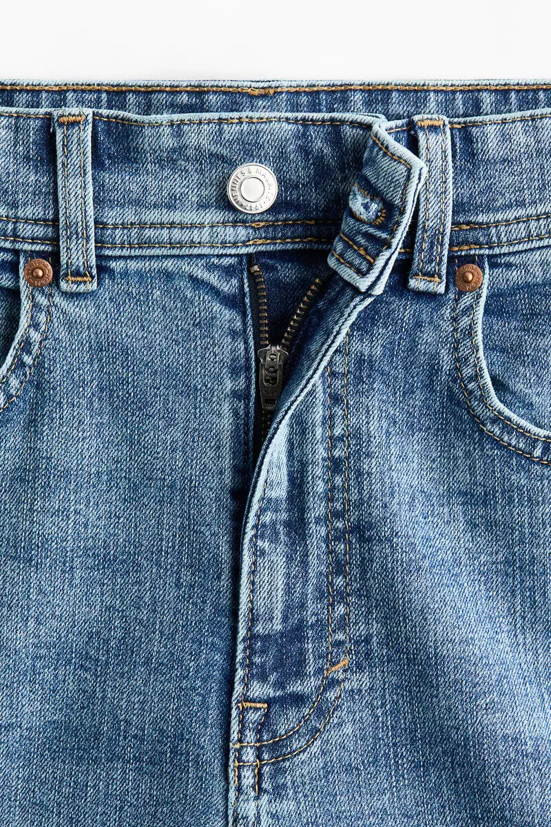 Wide High Waist Ankle Jeans