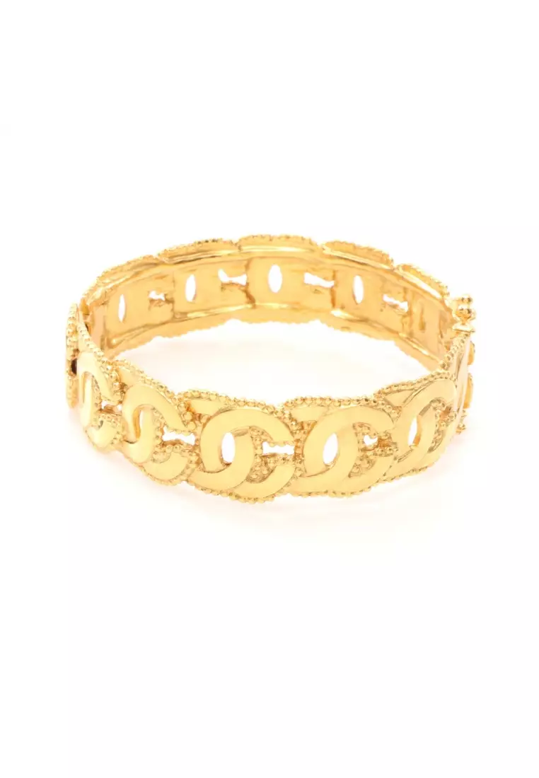 Gold bracelet clearance chanel