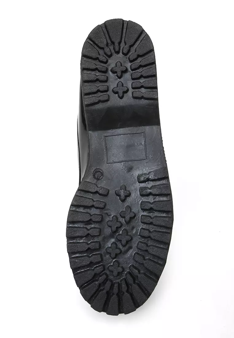 Sepatu Loafers Wanita Design Simple Elegant Fashion Women - Hitam