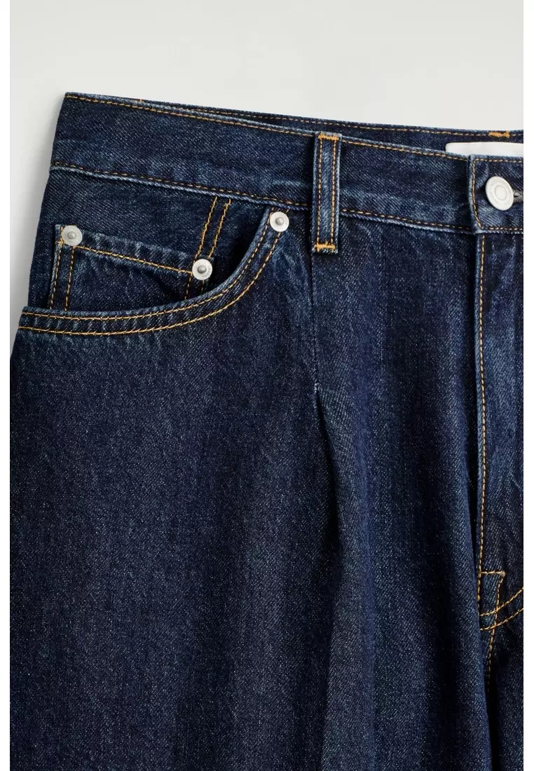 TWINE BARREL-LEG JEANS