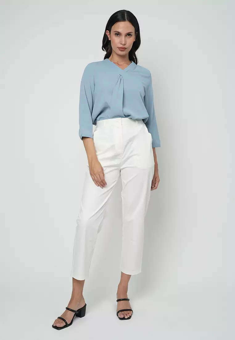 Justice Relaxed Pants with Scallop Pockets