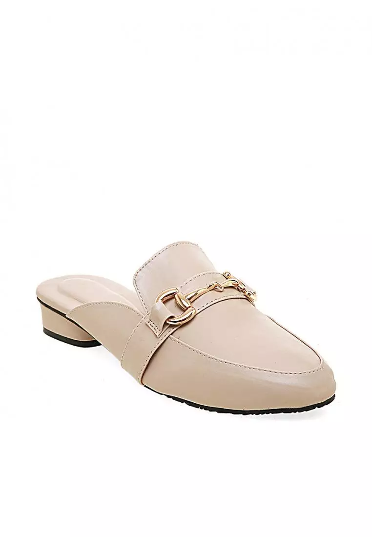 Itari Heels Slop Design Classic Sepatu Hak Wanita Quality Premium - Cream