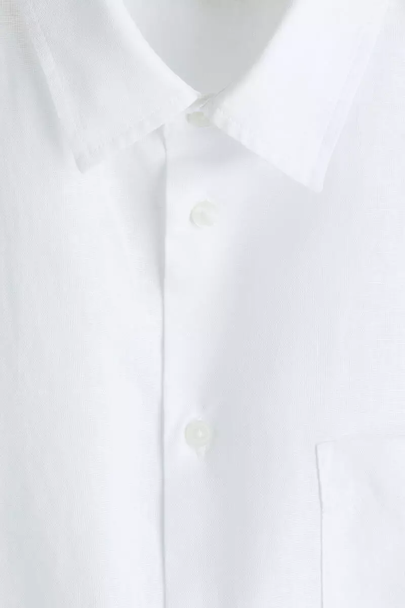 Relaxed Fit Linen-blend shirt