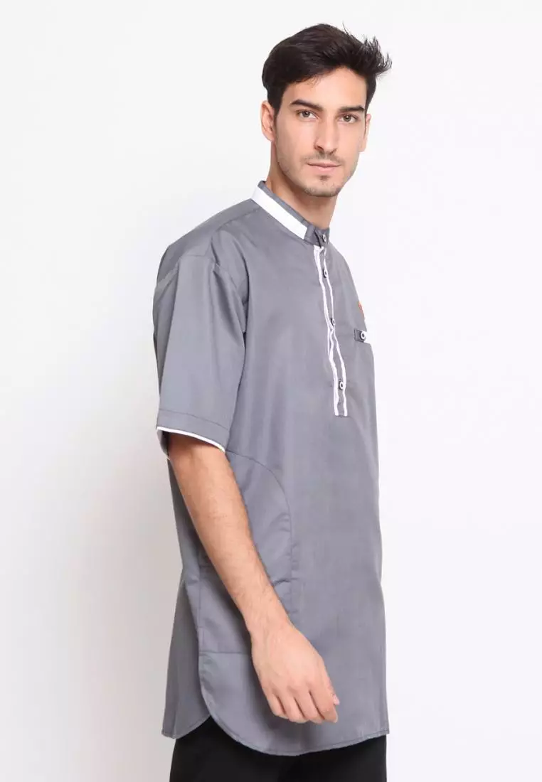 Zayidan Baju Koko Gamis Muslim Pria Izzul - Abu