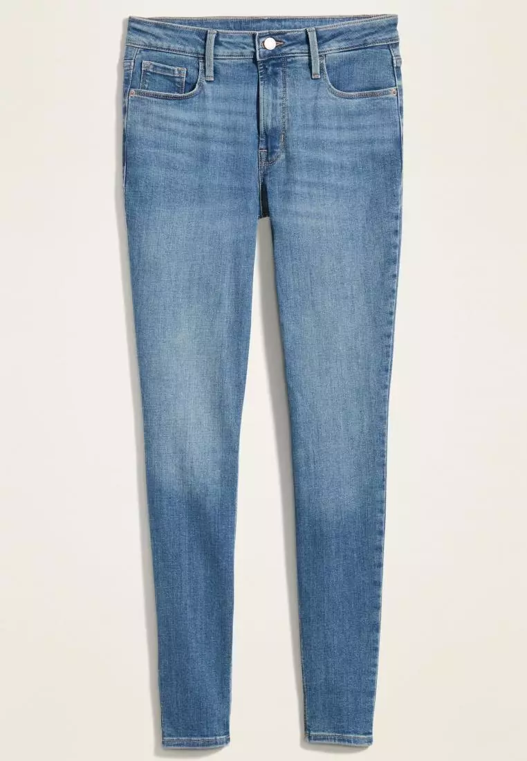 High-Waisted Rockstar Super Skinny Jeans for Women