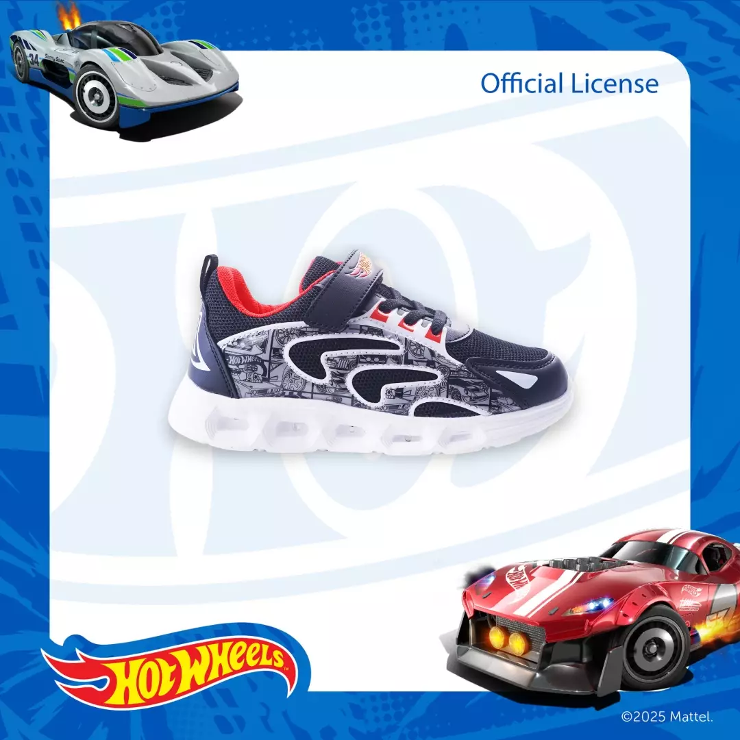 HOTWHEELS - SEPATU Sneakers ANAK LAKI CH740280LK - HITAM