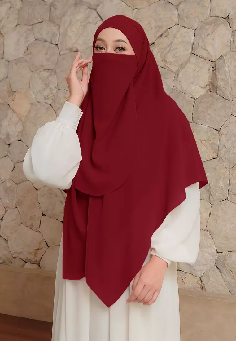 KHIBAN KHAIRA MAGNET PLUS NIQAB - MAROON
