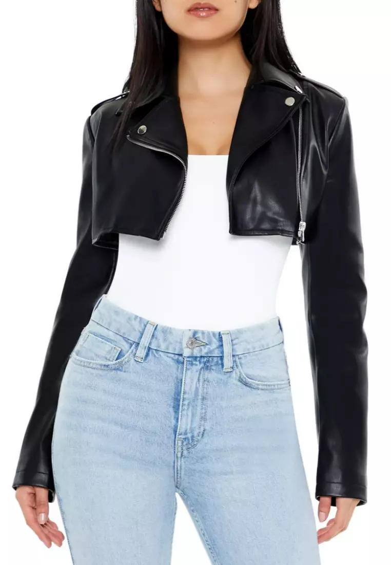 Forever 21 leather jacket womens new arrivals