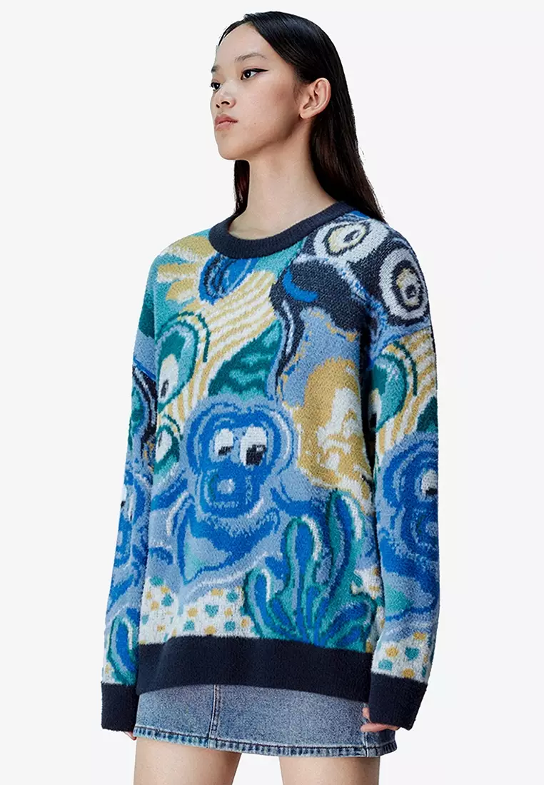 Buy Urban Revivo Graphic Print Sweater Online ZALORA Malaysia