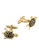 Kings Collection gold Gold Enamel Tortoise Mens Metal Cufflinks (KC10101) FD2BAAC394379EGS_2