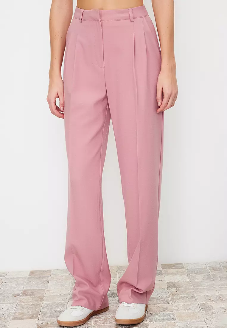 High Waist Wide Leg Trousers