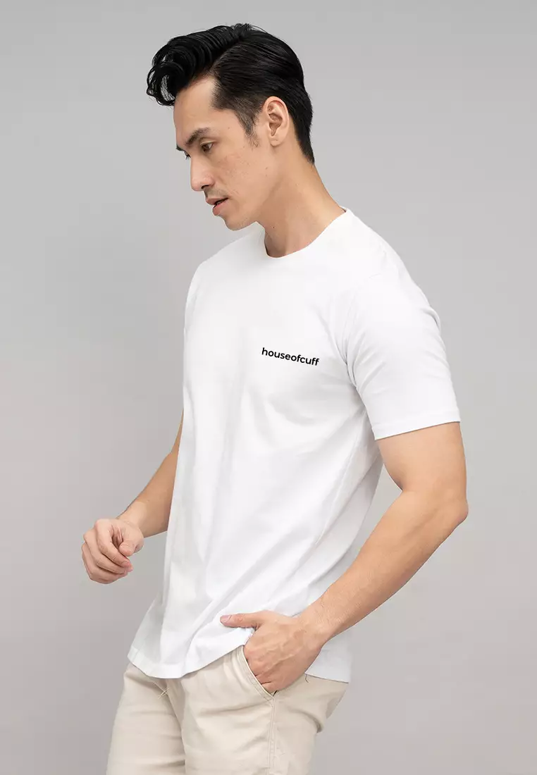 Houseofcuff T-shirt Kaos Polos Pendek Putih Tersedia Size S-4XL