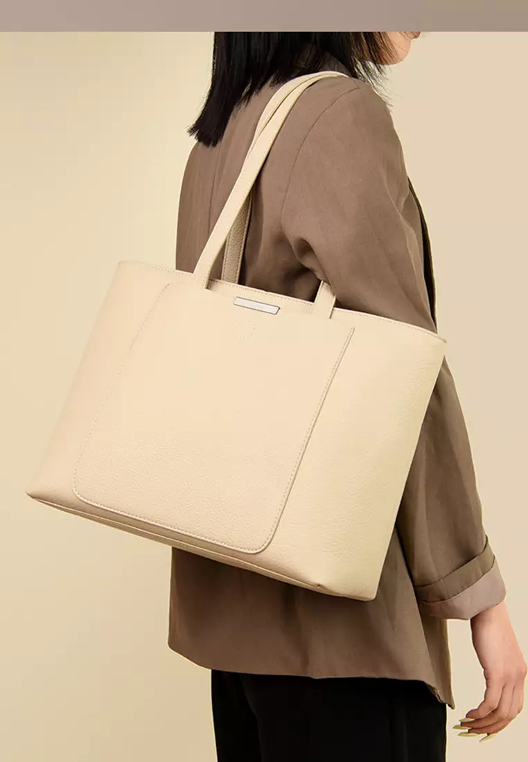 Minimalistic Chic Faux Leather Tote Bag JW HD-H6214