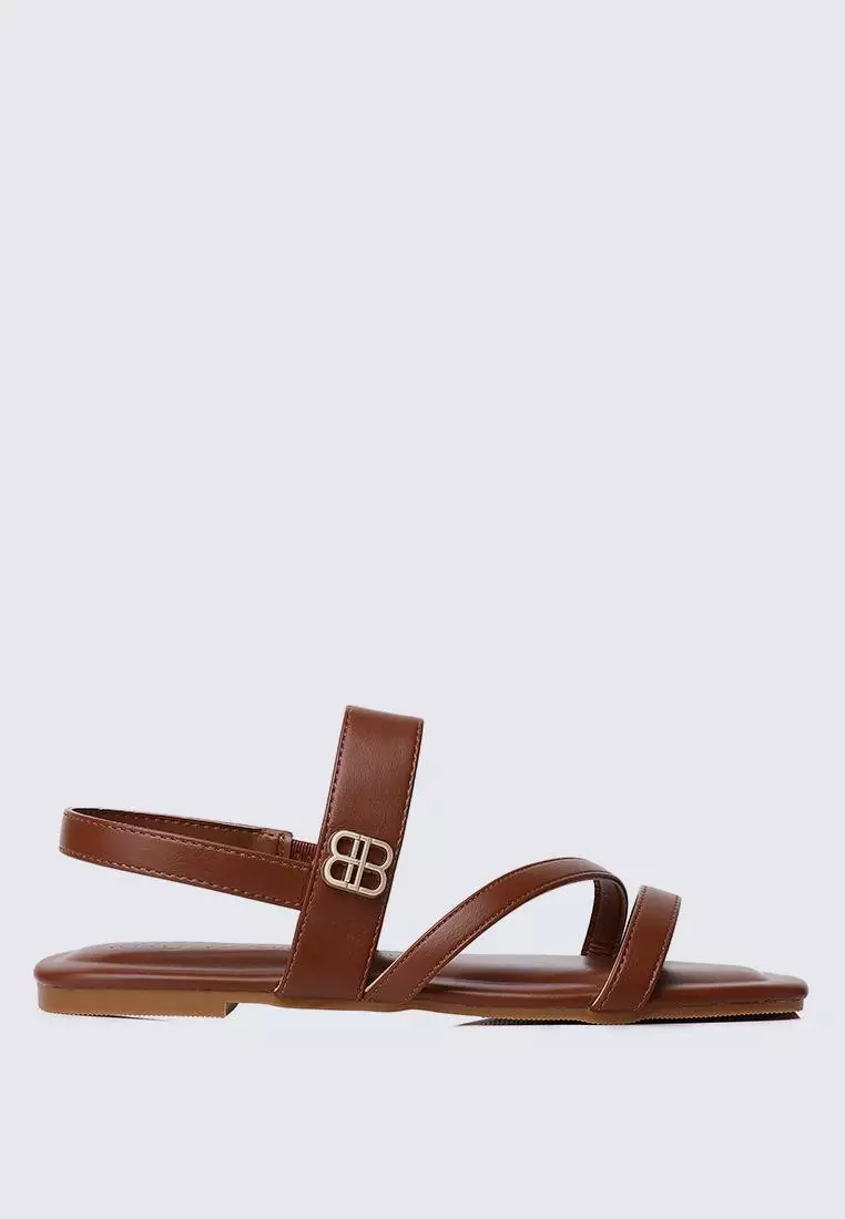 Discount on My Ballerine  shoes - SKU: My Ballerine Bellissa Comfy Sandals In Brown