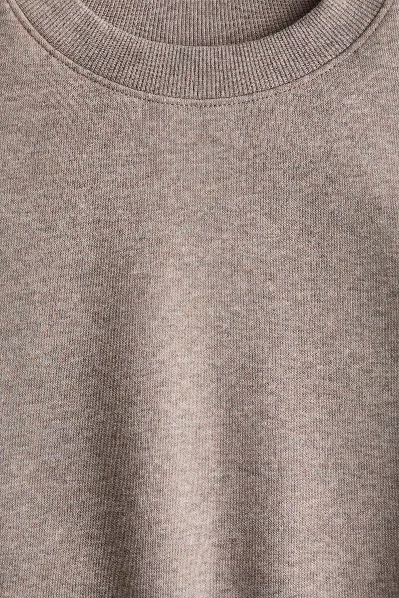 Oversized brushed-inside sweatshirt