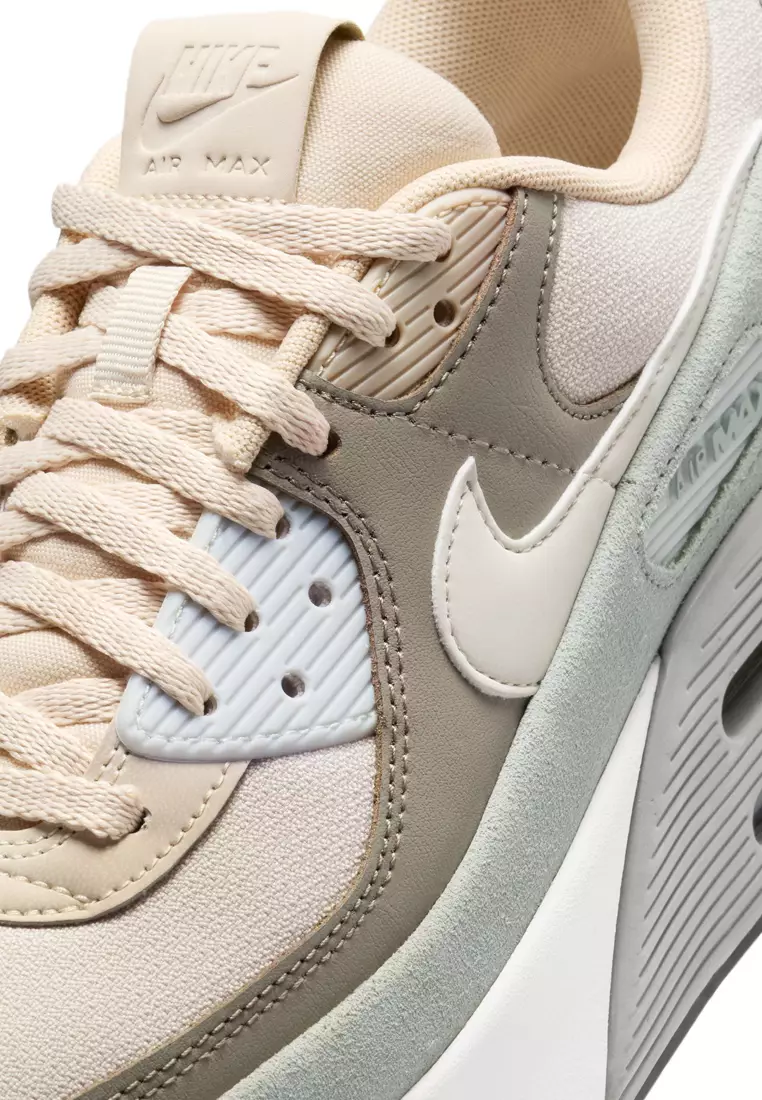 ★NIKE★ Air Max 90 LV8 W White Soft Pearl Platinum Tint Sal Nike Air Max 90 LV8 Women's Shoes. Nike ID