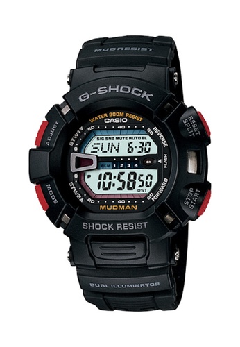 G-SHOCK black G-Shock Mudman Dual Illuminator Sports Watch (G-9000-1V) 577B6AC7627F69GS_1