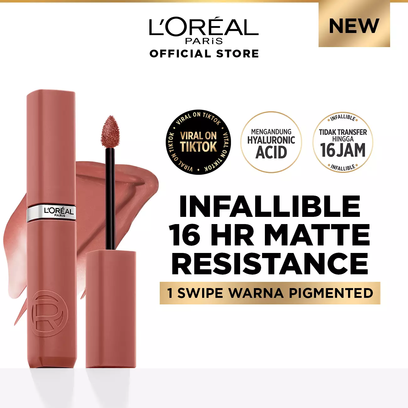 L'Oreal Paris Le Matte Resistance Lipstick - 635 Worth It Medium