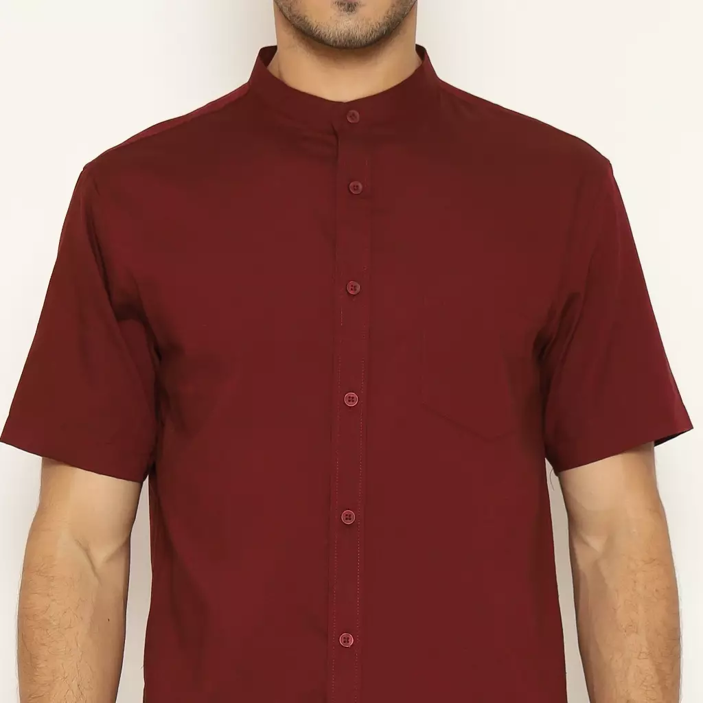 AMK Kemeja Pria Lengan Pendek SHG KEITO S/S Maroon