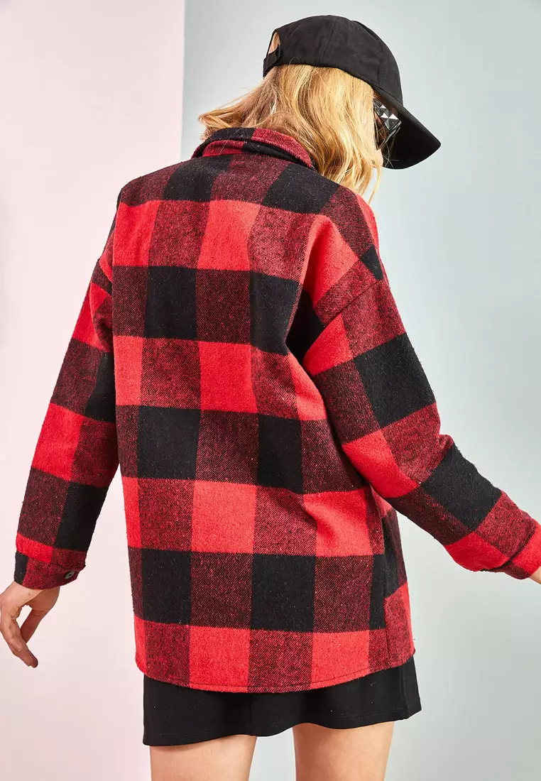 Pocketed Cashmere Lumberjack Shirt