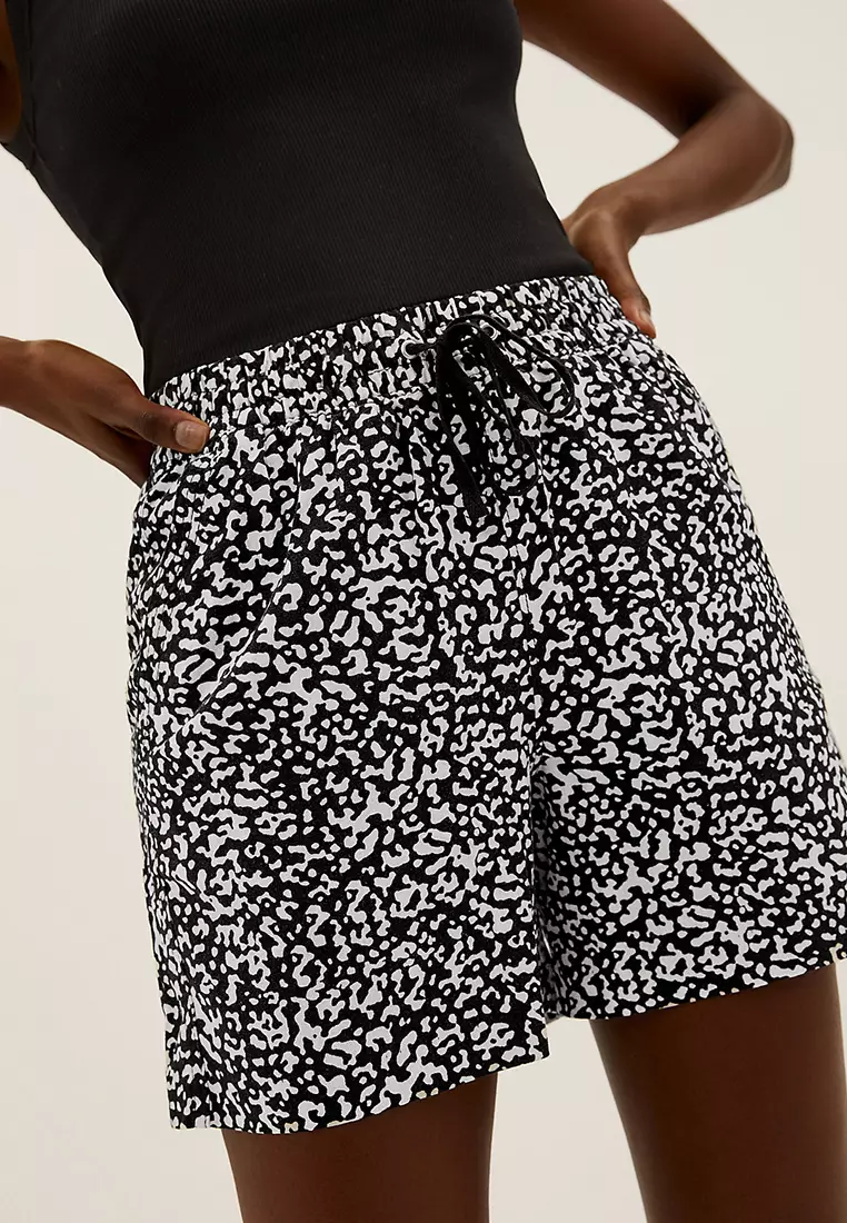 Linen Viscose Pull on Short