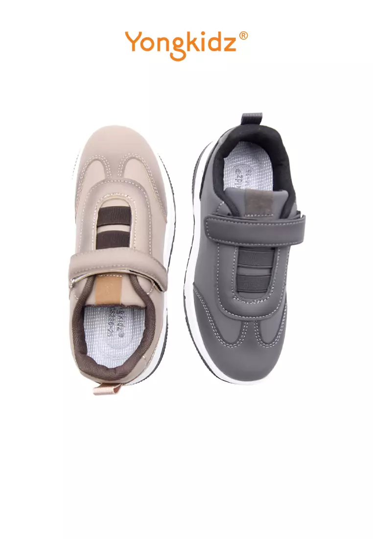 YONGKIDZ BIAN SEPATU CASUAL ANAK LAKI LAKI OL-CS236-25 ABU
