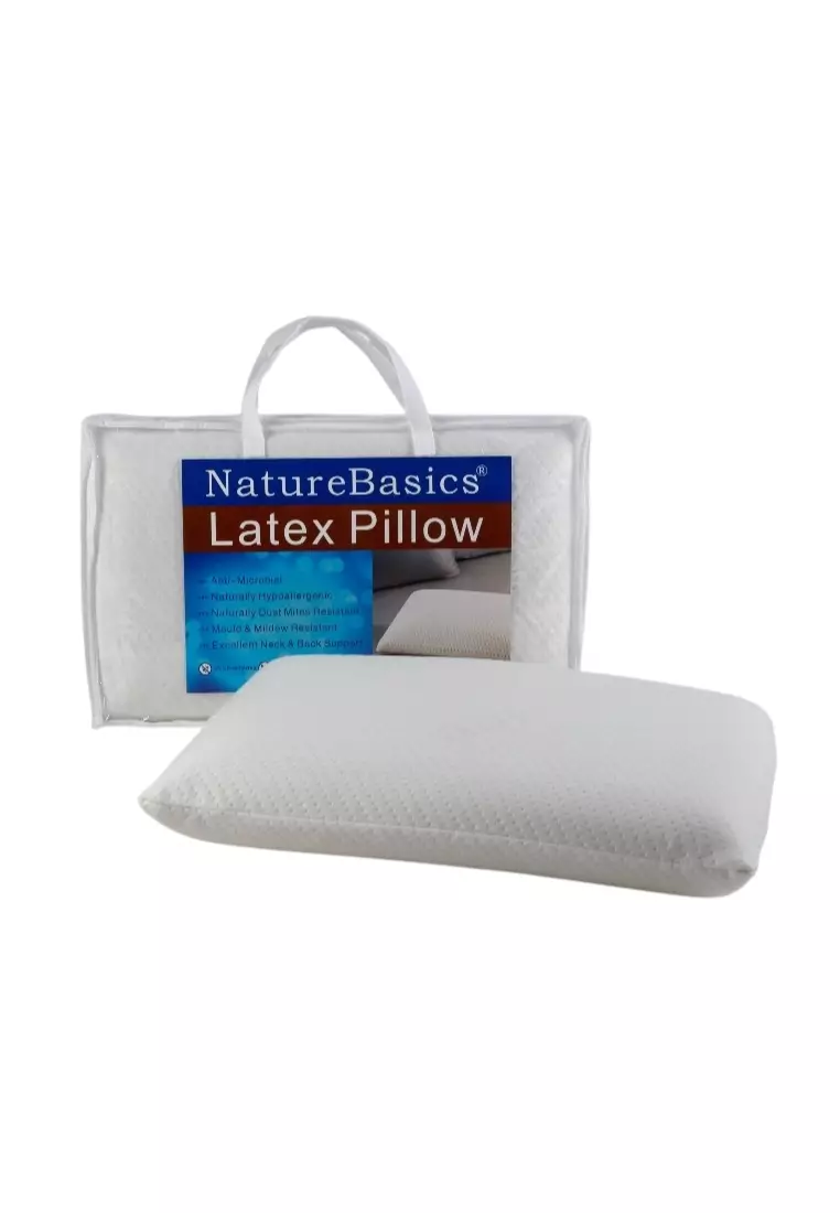 Buy NATURE BASICS Nature Basics Firm Latex Pillow 2024 Online ZALORA