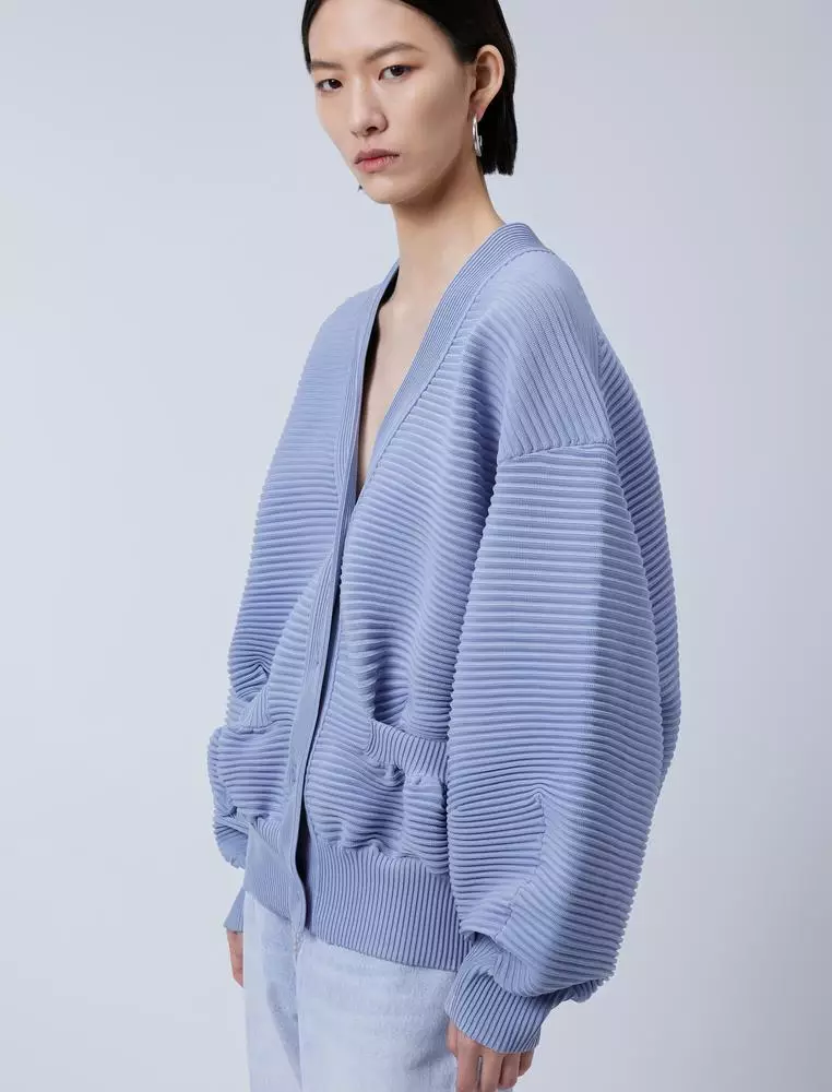 Mid-Length Cardigan Sweater