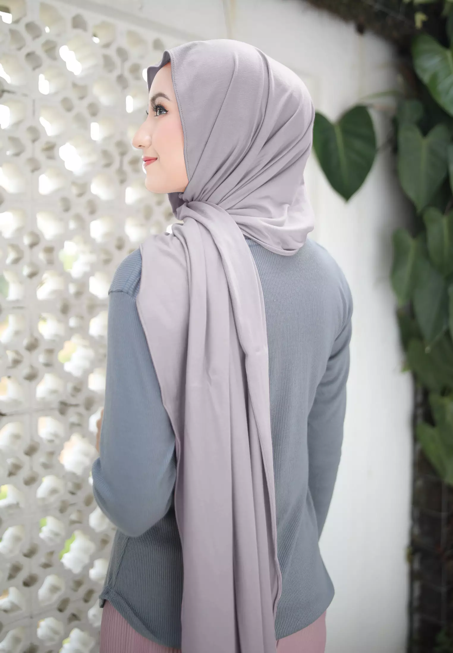 Cotton Bee - Nayma Turkey Shawl | Pashmina Rayon Premium - Cool Grey