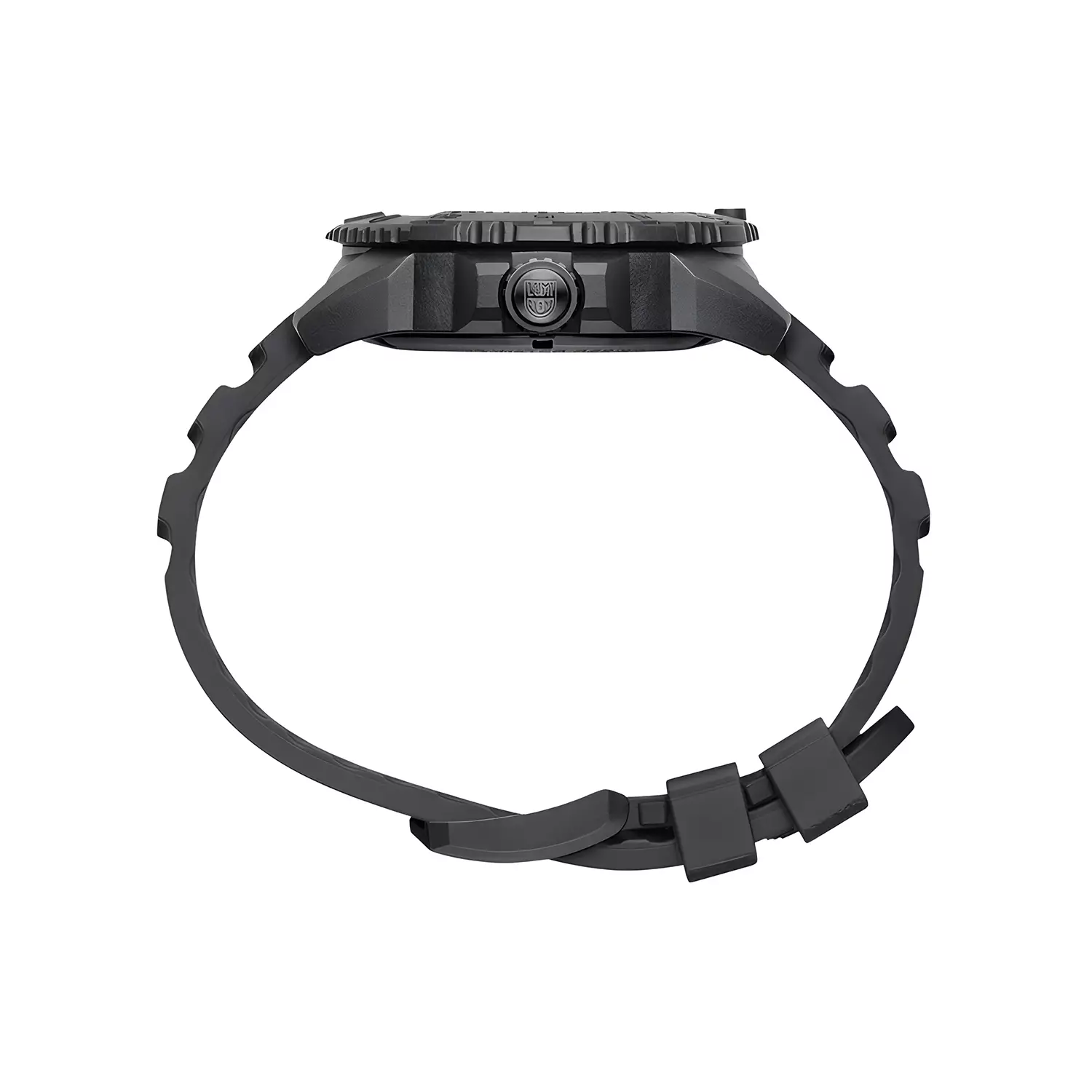 Luminox 3601.BO.NSF, Navy Seal Foundation, Military Dive Watch - Jam Tangan Pria Carbon Case - Black Rubber Strap