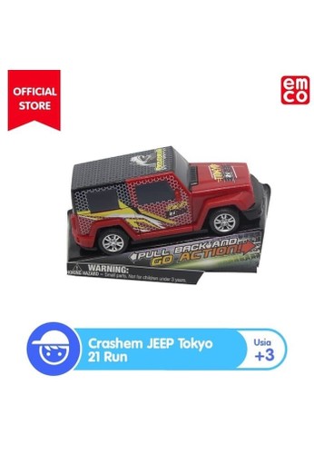 Jual Toyspedia Emco Diecast Crashems Jeep Tokyo 21 Run Original Zalora Indonesia