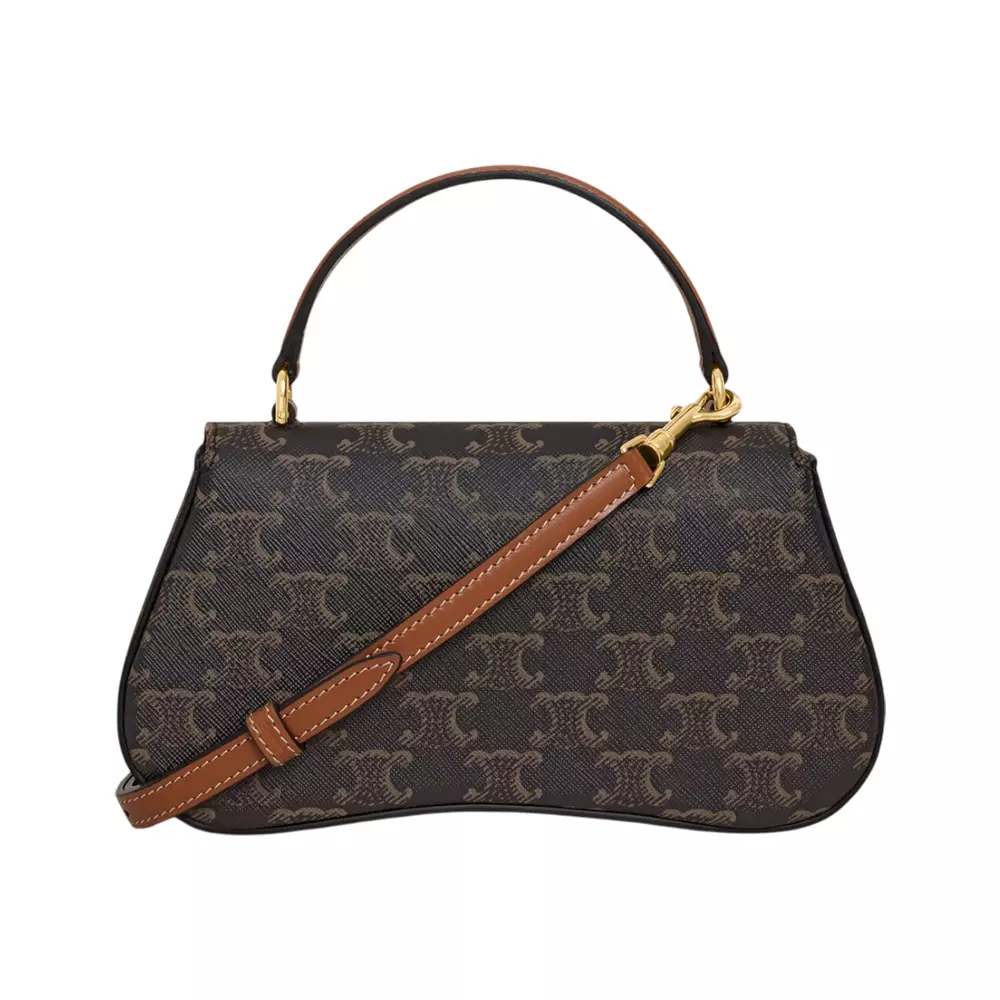 Teen Lola in Triomphe Canvas and Calfskin Leather Black Tan